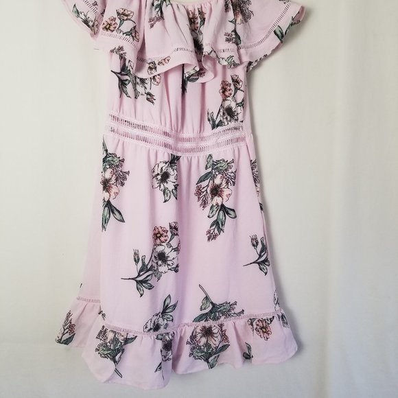 StreetWear Society floral off the shoulder dress size L (196) - Picture 4 of 11